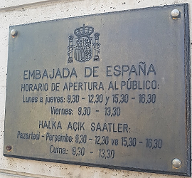 Espagne a ankara