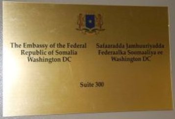 Somalie a washington