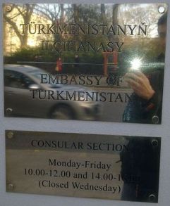 Turkmenistan a londres